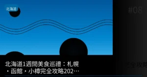 北海道1週間美食巡禮:札幌・函館・小樽完全攻略2026|自由行必看